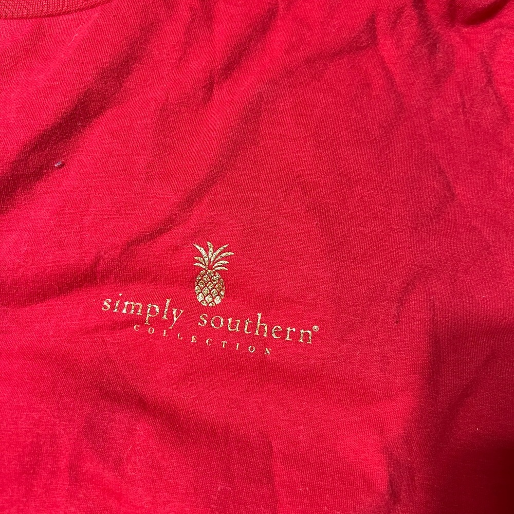 Simply Southern Red long sleeve shirt